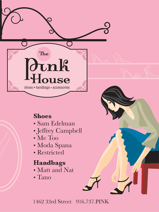 Pink House Advertisement Design