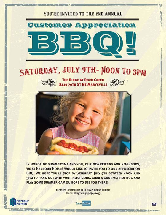 Harbour Homes BBQ Email