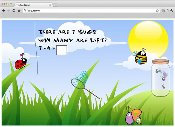 Educational Math Bug Game