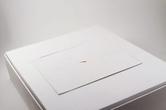 Holiday iPad Thank You Packaging Inside Close Up