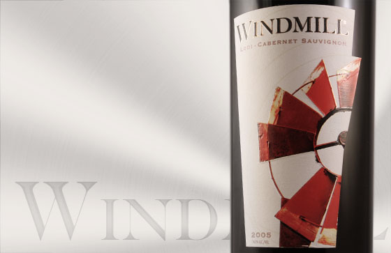 Windmill Wine Label Design