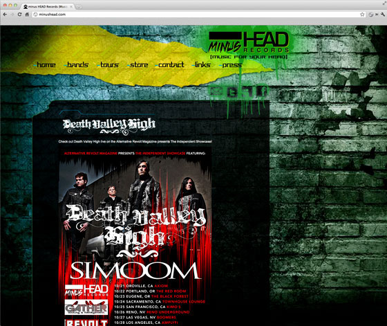Minus Head Records Home Page