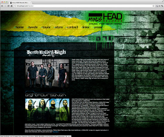 Minus Head Records Home Page