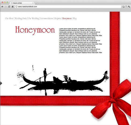 Custom Wedding Website