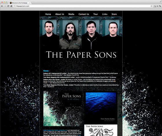 The Paper Sons Website